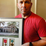Christopher Van Meter is one of the affected veterans in California. He earned a purple heart after being hurled from an armored vehicle in Iraq. By 2007, he had already served 15 years in the Army and was about to retire — until the military encouraged him to reenlist. (Photo Credit: Ameriforce)