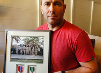 Christopher Van Meter is one of the affected veterans in California. He earned a purple heart after being hurled from an armored vehicle in Iraq. By 2007, he had already served 15 years in the Army and was about to retire -- until the military encouraged him to reenlist. (Photo Credit: Ameriforce)