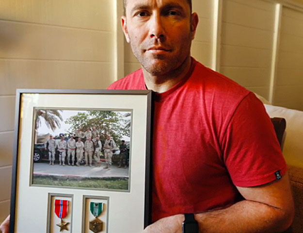 Christopher Van Meter is one of the affected veterans in California. He earned a purple heart after being hurled from an armored vehicle in Iraq. By 2007, he had already served 15 years in the Army and was about to retire -- until the military encouraged him to reenlist. (Photo Credit: Ameriforce)