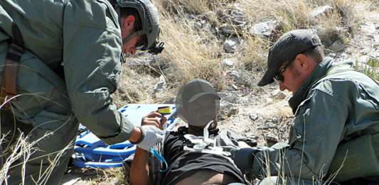 Although the CBP strives to discourage smugglers and illegal immigrants from crossing the southern border, the Border Patrol will continue to implement lifesaving measures to aid those who may fall victim to the harsh desert terrain. (Image Credit: CBP)