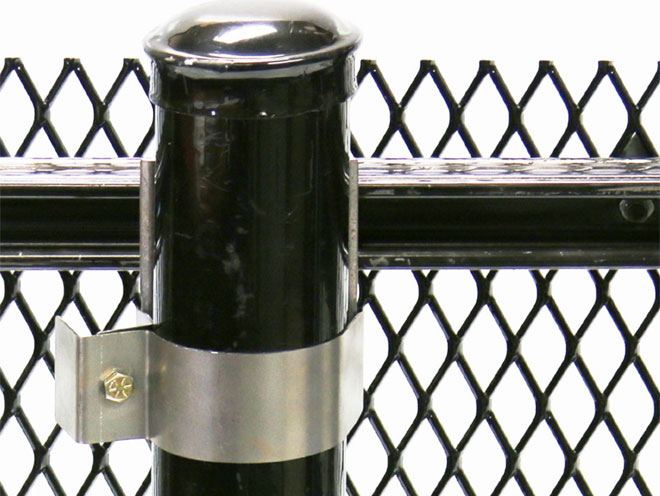 The patent pending AMICO Chameleon Bracket System enables you to upgrade an existing low security chain link fence, a Unified AMIGUARD Curtain Wall Perimeter Barrier at a Fraction of the Cost and Time - of a Complete Replacement, utilizing existing fence posts.
