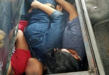 The subjects were located in a small, fabricated compartment with no room to move and poor ventilation. (Image courtesy of CBP)