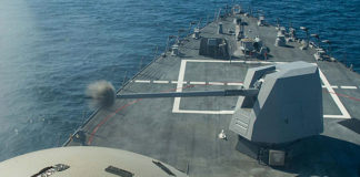 Guided Missle Destroyers can Engage Targets On, Above and Below the Ocean (Image courtesy of Ingalls Shipbuilding)