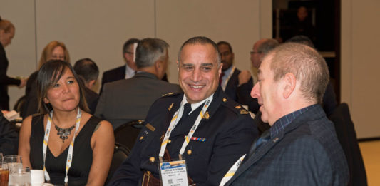 Inspector Akrum Ghadban, Royal Canadian Mounted Police Dog Service Training Centre, attending the 2017 'ASTORS' Award Luncheon at ISC East in NYC to receive the RCMP' 'ASTORS' Homeland Security Award.