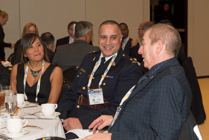 Inspector Akrum Ghadban, Royal Canadian Mounted Police Dog Service Training Centre, attending the 2017 'ASTORS' Award Luncheon at ISC East in NYC to receive the RCMP' 'ASTORS' Homeland Security Award.