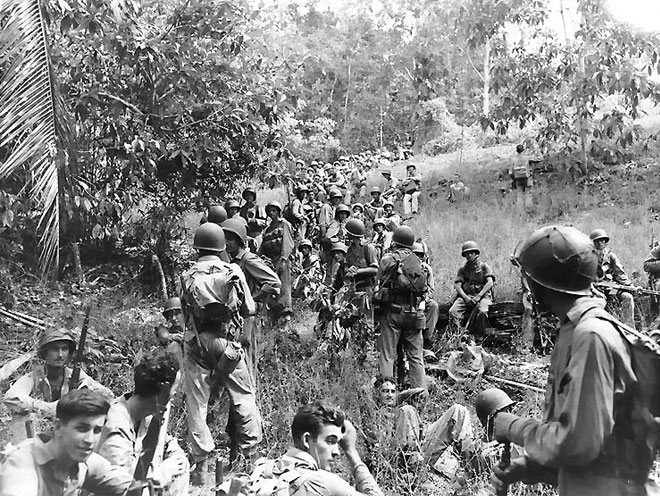 United States Marines rest in this field during the Guadalcanal campaign (Image courtesy of Wikipedia)