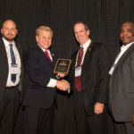 John Rossiter, Security Administrator, Security and Exchange Commission, Michael Madsen, AST Publisher presenting an award,  Reid Hilliard, Department of Justice and Kevin McCombs Security Specialist DOJ Office of Personnel Management