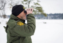 U.S. Border Patrol agents keep a close watch on the international border with Canada.