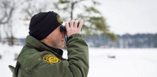 U.S. Border Patrol agents keep a close watch on the international border with Canada.