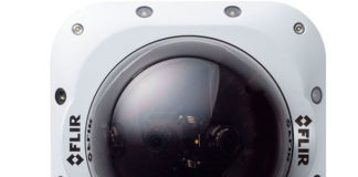 The latest security camera in the FLIR Quasar family, the 4x2K produces 4K resolution for highly detailed scenes, offers interchangeable field-of-view options of 180- and 360-degrees, features a IP67 environmentally-rated dome, and is available NOW. The mini-dome camera offers wide area surveillance to monitor cities, critical infrastructure, and other high-profile security areas.