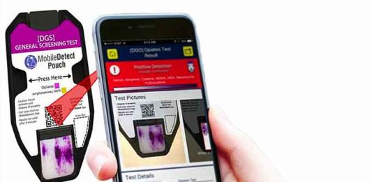 New Tool for Fighting the Opioid Crisis: MobileDetect app for smartphone narcotic detection, including fentanyl, heroin, meth, THC, cocaine and more.
