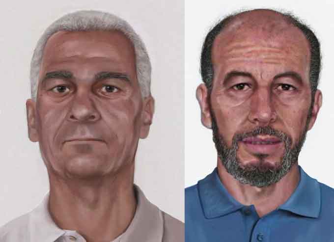 New Age-Progressed Photos of Four Most Wanted Terrorists from Pan Am Flight 73 Hijacking were created by the FBI Laboratory using age-progression technology & original photographs obtained by the FBI in the year 2000
