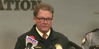 Kentucky State Police Commissioner Richard W. Sanders giving an update on the Marshall County High School shooting on Jan 23, 2018. On Monday another school shooting occurred in Italy, Texas whereby a 15-year-old female student was shot.
