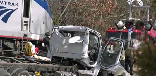 1 dead in accident involving train carrying GOP members of Congress (Image courtesy of YouTube)