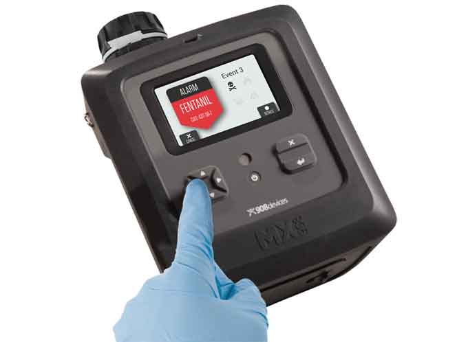 The MX908 Drug Hunter Mode unlocks additional resolving power from the device’s existing hardware to dramatically upgrade selectivity, which provides first responders with optimal detection and identification capabilities for a subset of the devices target list, including a broad range of fentanyls, opioids, and amphetamines.