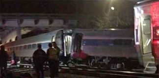 An Amtrak passenger train collided with a freight train in South Carolina with reports of at least two people dead and over 50 others injured, according to the rail company. (Image courtesy of CNN, Google Maps and YouTube)