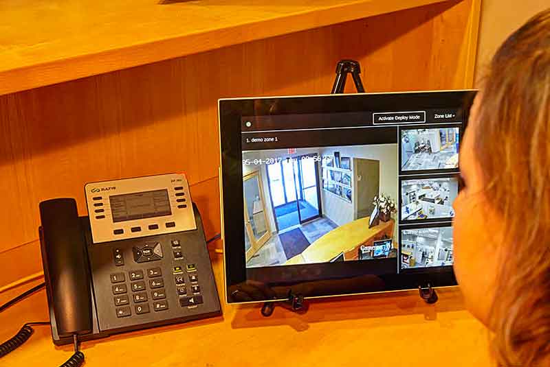 The Crotega touchscreen allows the trained building occupants to monitor and visually recognize the threat and deploy the Crotega system for any single zone or multiple zones.
