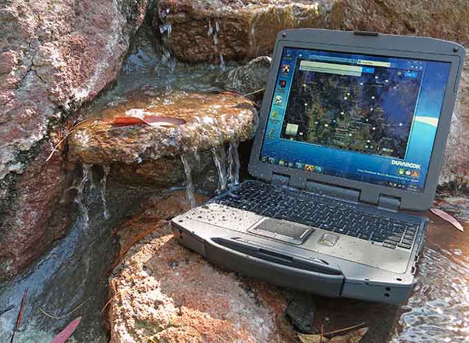 The-All-New DURABOOK R8300 R3 designed to withstand extremely harsh environments, the R8300 notebook meets a host of rugged certifications such as Military Standard 810G, 461F, IP65, and more.