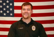 A Georgia police officer was killed Friday and two sheriff’s deputies were injured while serving an arrest warrant, police said. The slain officer was Chase Maddox, 26, Locust Grove Mayor Robert Price
