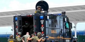 Miramar’s SWAT team had been training in Coral Springs near the high school at the time of the shooting rampage and was placed on standby after the active-shooter report came in. (Image courtesy of the Broward County Sheriff's Office)