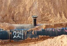 An example of a pipe that Reclamation is seeking innovative methods and technologies to detect leaks and flaws.
