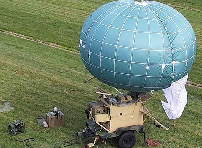 The WASP is a highly tactical and mobile aerostat system which can be operated by as few as two soldiers and can provide day/night video, secure multi-frequency and multi-wave form wireless communication range extension capability at the edge of the battlefield from either a fixed, stationary position or while being towed.