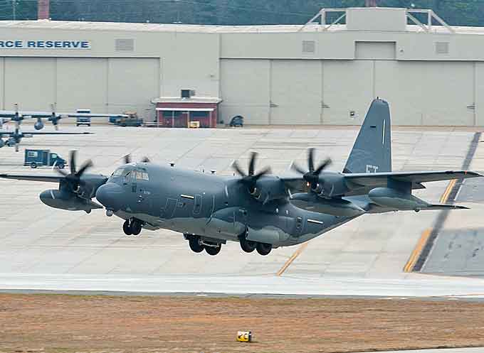 The HC-130J is the only dedicated fixed-wing personnel recovery platform in the Air Force and Air National Guard inventory and supports missions in all-weather and geographic environments, including reaching austere locations. (Courtesy of Lockheed Martin by Thinh Nguyen)