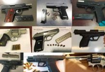 All of the firearms pictured & more were discovered over the last week. See complete lists below.