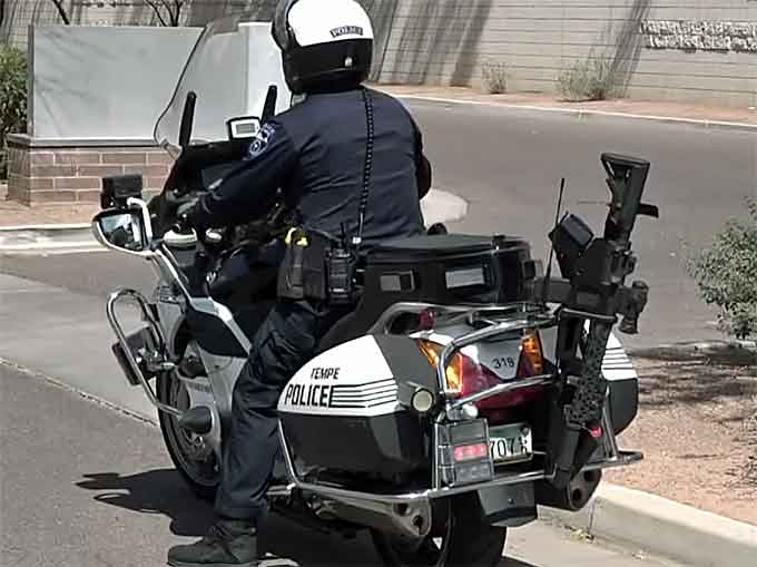 Cmdr. Pooley said the department had "gotten a lot of positive feedback" since the AR-15s started appearing on patrol motorcycles.