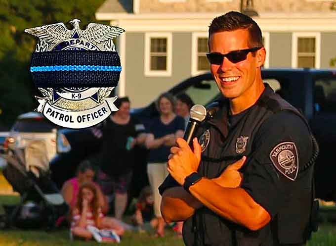 Yarmouth police Officer Sean M. Gannon (Courtesy of Yarmouth Police Department and Facebook)