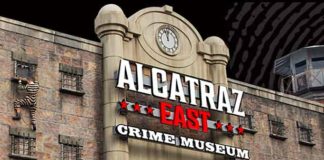 Alcatraz East is a crime museum featuring an in depth look at American Crime History. The museum is divided in five galleries: History of Crime, Crime Scene Investigation, The Consequence of Crime, Crime Fighting and Pop Culture. Within those five galleries there are 28 areas which have interactive exhibits and over 500 artifacts that the entire family can enjoy.