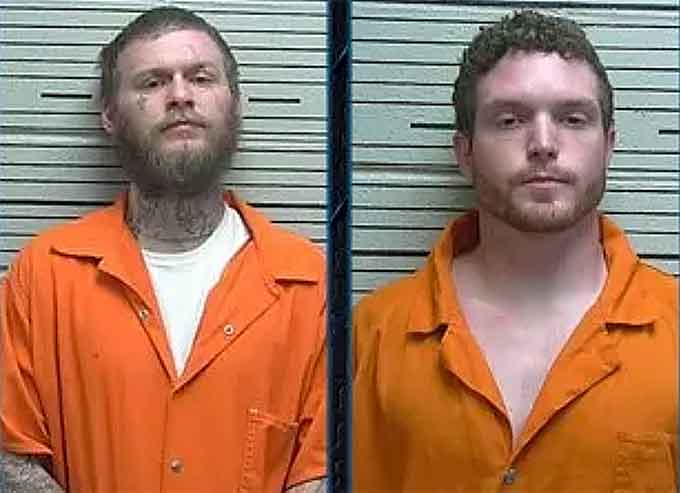 Joshua David Rose (left) and Michael Graham Lowe (right). (Courtesy of the Elmore County Sheriff's Office)
