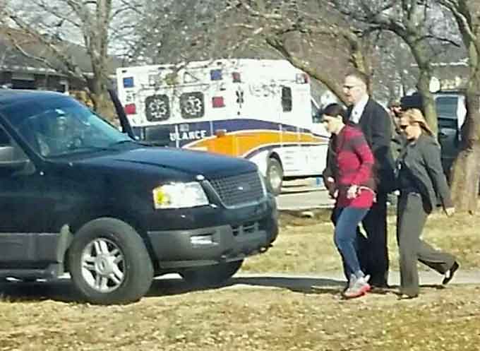 Safya Roe Yassin is taken into custody following an FBI raid into her house in Buffalo, Mo. after she allegedly threatened FBI agents via Twitter. (Courtesy of Facebook)