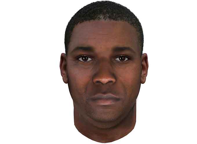 The age-progressed composite sketch was created by Parabon NanoLabs, using DNA recovered from the crime scenes.