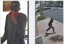 The FBI and the Violent Crimes Task Force are seeking the public’s assistance in identifying a bank robber dubbed the “Skinny Bandit,” who is connected to bank robberies in Ramona and San Diego. (Courtesy of the FBI)