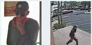 The FBI and the Violent Crimes Task Force are seeking the public’s assistance in identifying a bank robber dubbed the “Skinny Bandit,” who is connected to bank robberies in Ramona and San Diego. (Courtesy of the FBI)