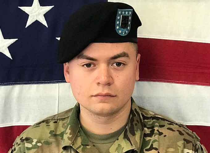 Cpl. Joseph Maciel died from wounds sustained in an apparent insider attack July 7, 2018, in Tarin Kowt District, Uruzgan Province, Afghanistan. (Courtesy of the U.S. Army)