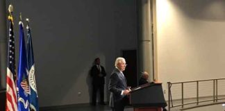 “You and your brothers and sisters are in every corner of America, working 24 hours a day to courageously and faithfully protect this nation and our people. We are proud of you.” - AG Sessions delivers remarks to FBI, ATF, BOP, and U.S. Marshals student classes at FLETC. (Courtesy of FLETC)