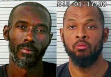 Lucas Morten (at left), and Siraj Wahhaj are two of the five arrested. (Courtesy of the Taos County Sheriff's Office)