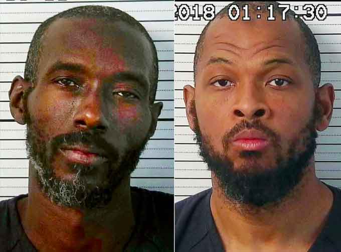 Lucas Morten (at left), and Siraj Wahhaj are two of the five arrested. (Courtesy of the Taos County Sheriff's Office)