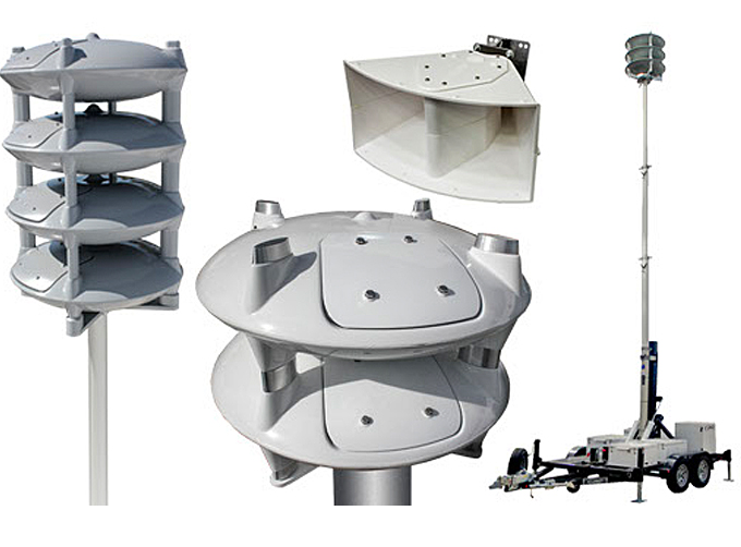 Portable, mobile or permanent, indoor/outdoor installations for omnidirectional or targeted voice broadcasts, LRAD ONE VOICE systems fit all your Mass Notification needs