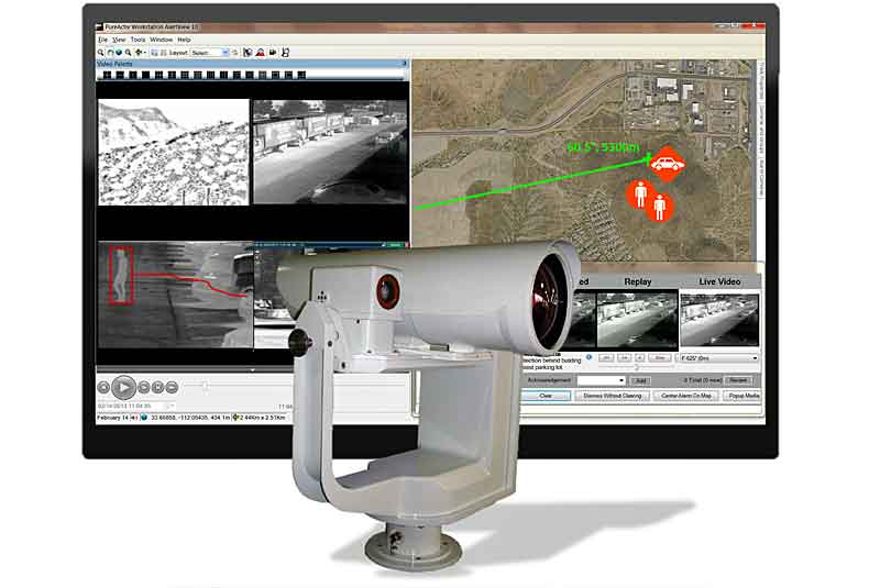 Combining of tracks from multiple radars and PureActiv AI Video Analytics, eliminates duplicate tracks on the GIS map and alarms from the same intrusion events; reducing clutter and improving situational awareness.