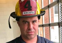 Firefighter Christopher Roy, 36, a single father who served with the department for two-and-a-half years, died early Sunday, after responding to a 5-alarm fire. (Courtesy of the Worcester Fire Department)