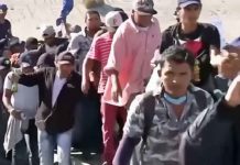 The Trump administration is overhauling the asylum process. Migrants will now have to wait in Mexico for their immigration court date in the U.S. Pictured here, Tijuana, Mexico on Nov 25, 2018. (Courtesy of YouTube)