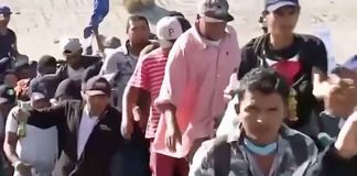 The Trump administration is overhauling the asylum process. Migrants will now have to wait in Mexico for their immigration court date in the U.S. Pictured here, Tijuana, Mexico on Nov 25, 2018. (Courtesy of YouTube)