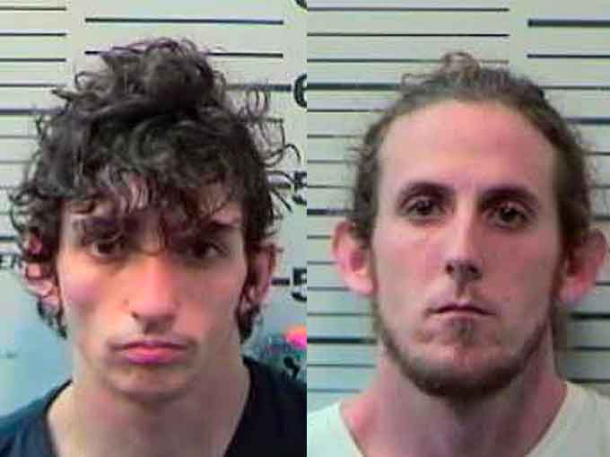 Timothy Erish Dees, (at left), and Zachery Lee Wilson, are suspects in the robbery and shooting death of 77-year-old Charles Nieman in 2013. (Courtesy of the Mobile County Sheriff's Office)