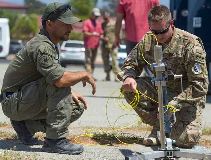Raven's Challenge is a series of interoperability exercises that are designed to give Military Explosive Ordnance Disposal technicians and Public Safety Bomb technicians the opportunity to merge their resources and perform Counter-IED operations together in a realistic environment.