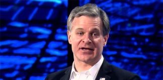 From multinational cyber syndicates to foreign intelligence services, hacktivists, and insider threats, the FBI takes a multidisciplinary approach to combatting threats, explained FBI Director Christopher Wray at the RSA Conference in San Francisco, California, on March 5, 2019. (Courtesy of YouTube)