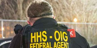 Agents with the U.S. Department of Health and Human Services' inspector general's office took part in arrests onTuesday in Queens, N.Y., related to the Medicare scheme. (Courtesy of the Department of Health and Human Services)
