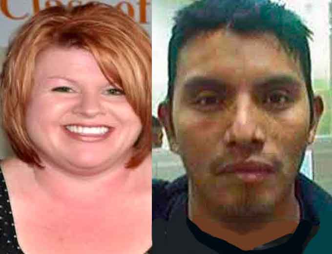 Esteban Juarez-Tomas, (at right) a Guatemalan national charged in Champaign, Illinois, for reckless homicide, killing LaDonna “Jeannie” Brady, 45, (at left) in January 2017.